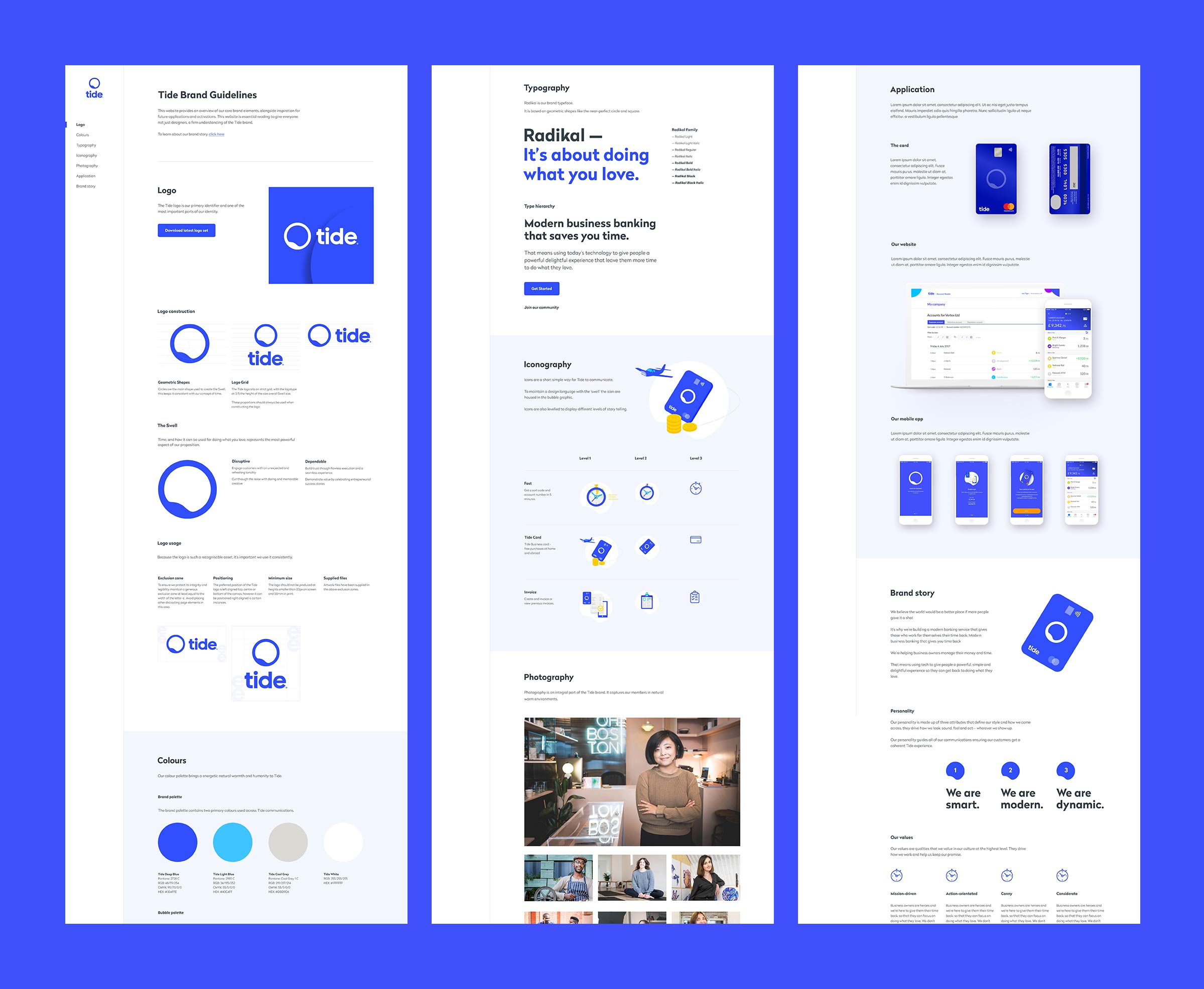 Tide brand guidelines website