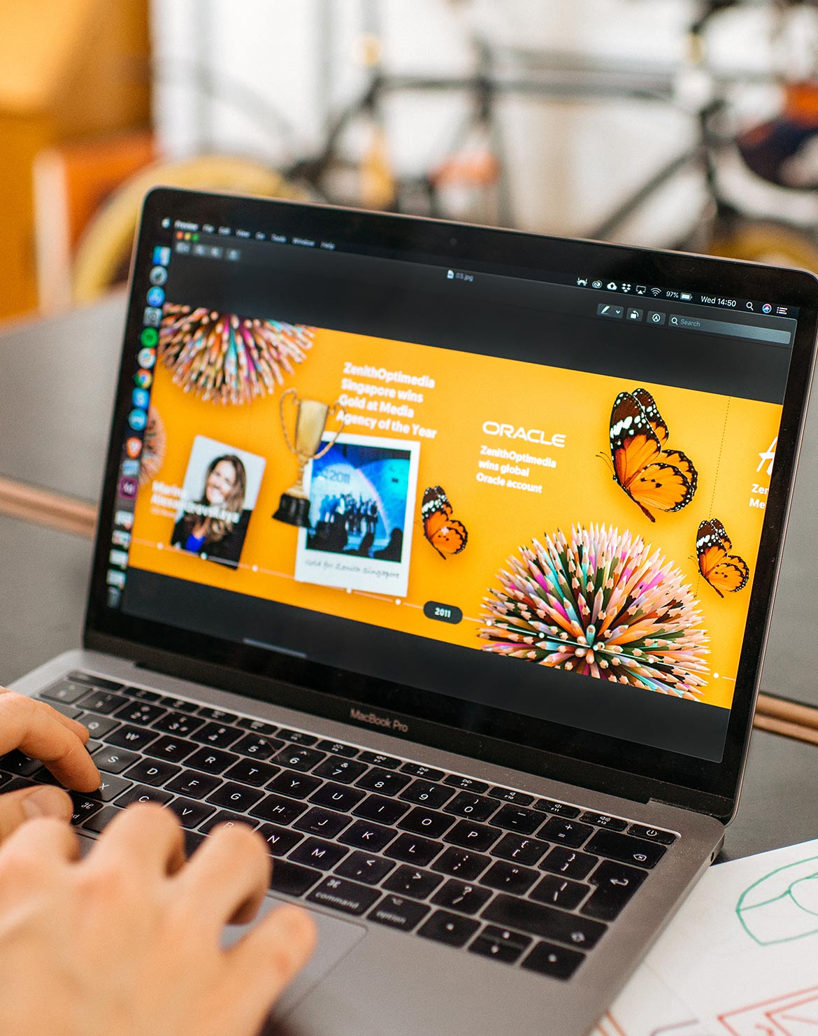 Mindshare website on a phone and a laptop