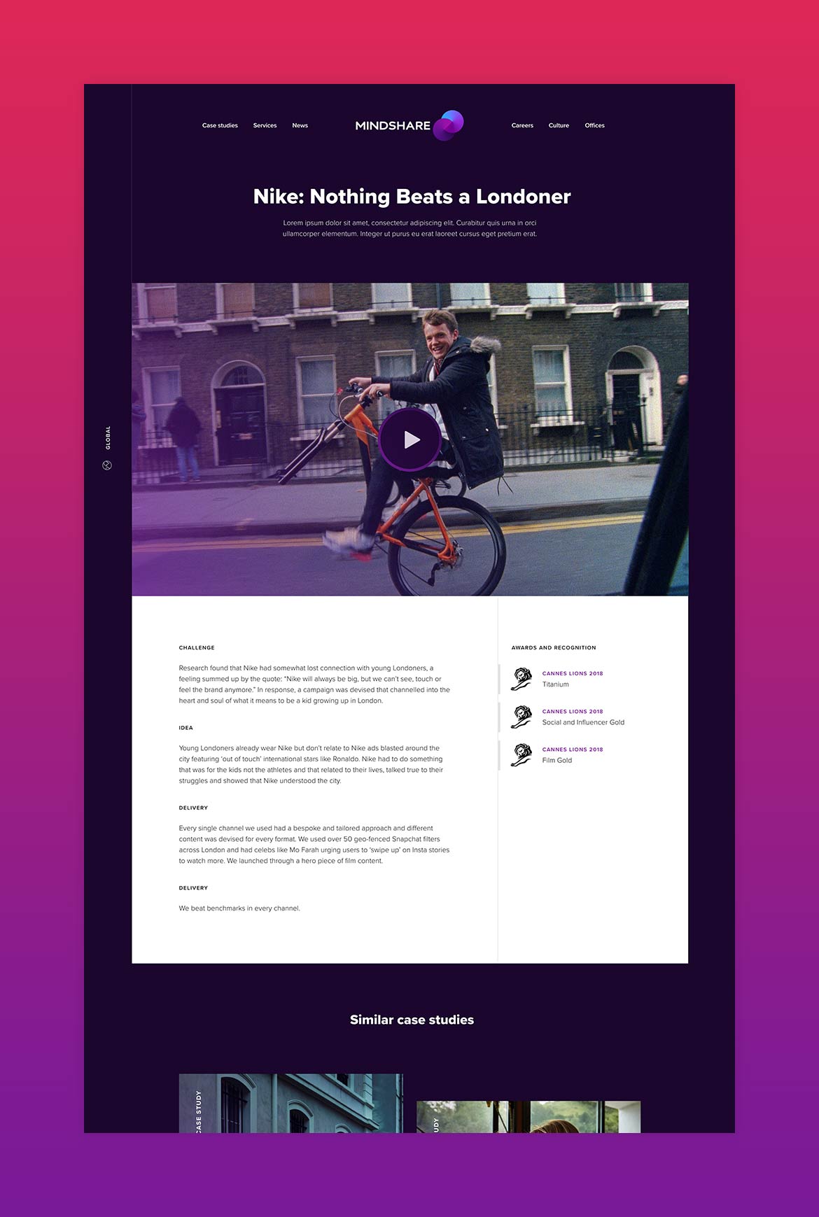Mindshare website on a phone and a laptop