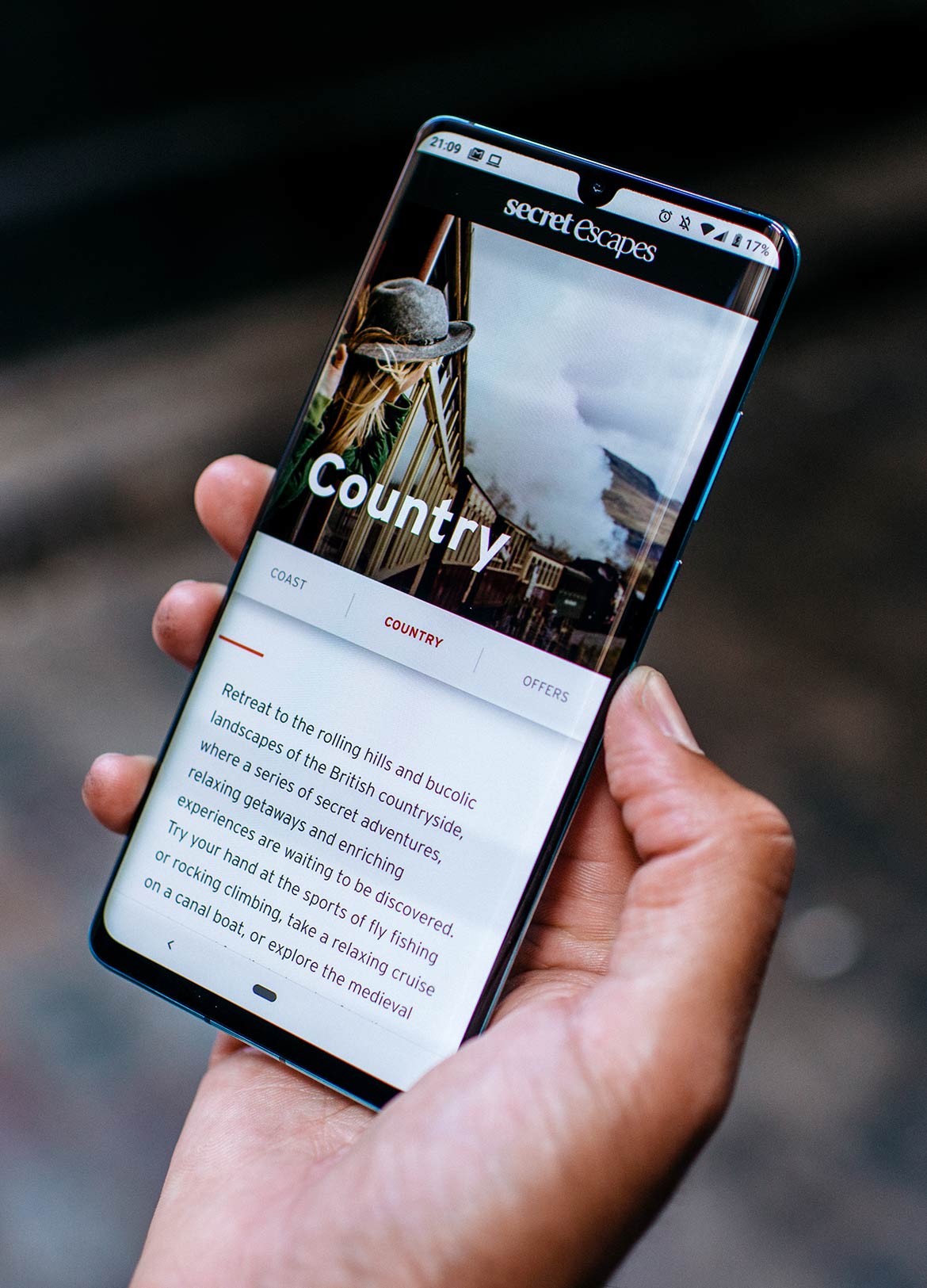 Booking an appointment on the Secret Escapes Visit Britain website